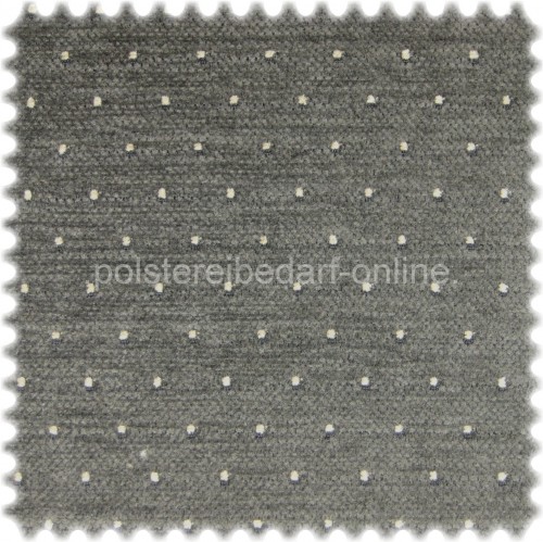 M�belstoff 100% Baumwolle Smart Anthrazit Punktmuster
