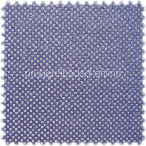 Fashion M�belstoff Z�rich Kariert Blau-Gold
