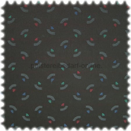 AKTION Fashion M�belstoff Bozen Schwarz 27 Trevira CS DIN 4102 B1