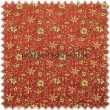 M�belstoff Petite Fleur Bordeaux mit Teflon Fleckschutz