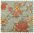 Floral Chenille M�belstoff Korsika Gr�n