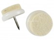 Filzgleiter zum Nageln mit wei�em Filz 100 St�ck 20mm