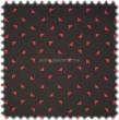 AKTION Jaquardgewebe M�belstoff Gecko Dreieck Schwarz-Rot