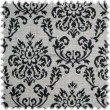 AKTION Chenille Ornament M�belstoff Viena Schwarz/Weiss
