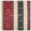 AKTION Italienischer Jaquard Stilm�belstoff Bergamo Bordeaux/Gr�n