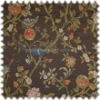Jacquard Flachgewebe Floral M�belstoff Sakura Braun