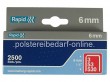 2500 Klammern Rapid L�nge: 6mm 1/4  Typ 53, Typ 530