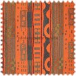 AKTION Chenille Steifen M�belstoff Anzing Orange