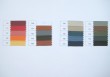 Rei�verschlussfarbkarte mit 20 verschiedenen echten Rei�verschluss Farbbeispielen
