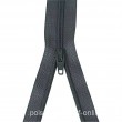Rei�verschluss Meterware mit Metall Schieber Grau