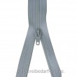 Rei�verschluss Meterware mit Metall Schieber Weiss