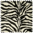 Zebra Schwarz/Creme Kuschelweicher Webpelz Tierfellimitat