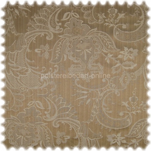 Jacquard Damast Flachgewebe M�belstoff Rapir Beige