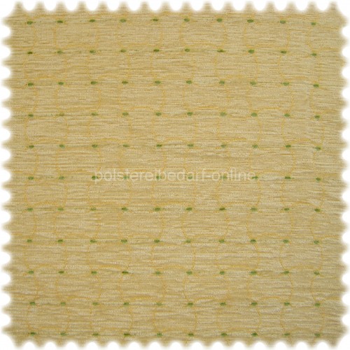 polstereibedarf-online AKTION Chenille M&ouml;belstoff Beat Pastellgelb / Gr&uuml;n