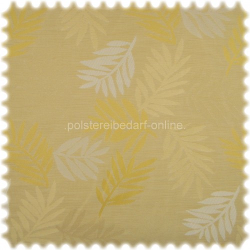 AKTION Trevira CS Floral Flachgewebe Garda CS Sandgelb