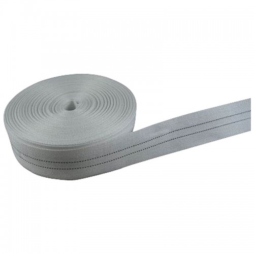 50 Meter Polster Gurte Polyester Unelastisch 2 Streifen Weiss