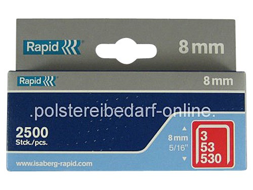 2500 Klammern Rapid L�nge: 8mm 5/16  Typ 53, Typ 530
