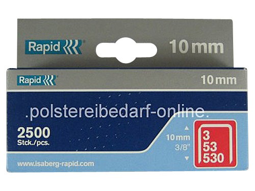 2500 Klammern Rapid L�nge: 10mm 3/8  Typ 53, Typ 530