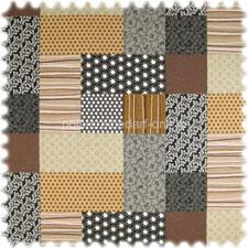Brauner Patchwork Stoff