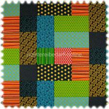 Grüner Patchwork Stoff