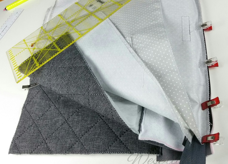 nähanleitung handtasche aussentasche schritt 35