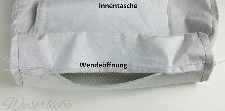 nähanleitung handtasche aussentasche schritt 46