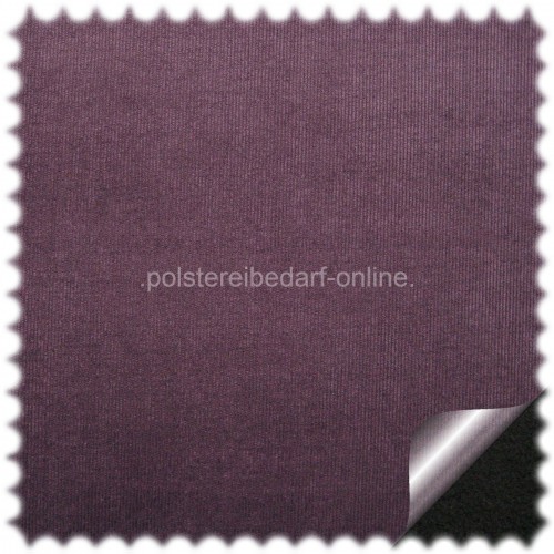 Edler Fein Cord Velour Möbelstoff Gala Aubergine