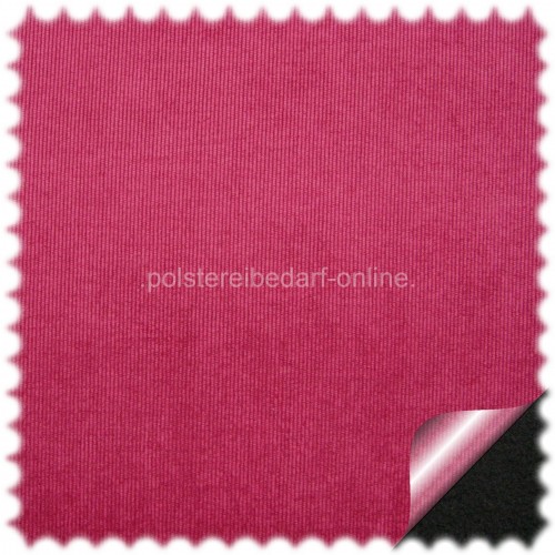 Edler Fein Cord Velour Möbelstoff Gala Magenta